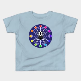 Color wheel Spider Design Kids T-Shirt